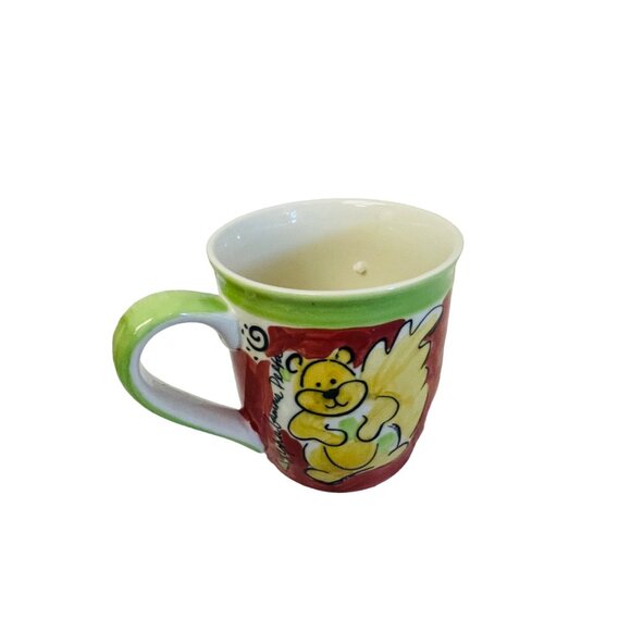 Hand-Painted Squirrel Themed Ceramic Coffee Mug - Picture 4 of 7